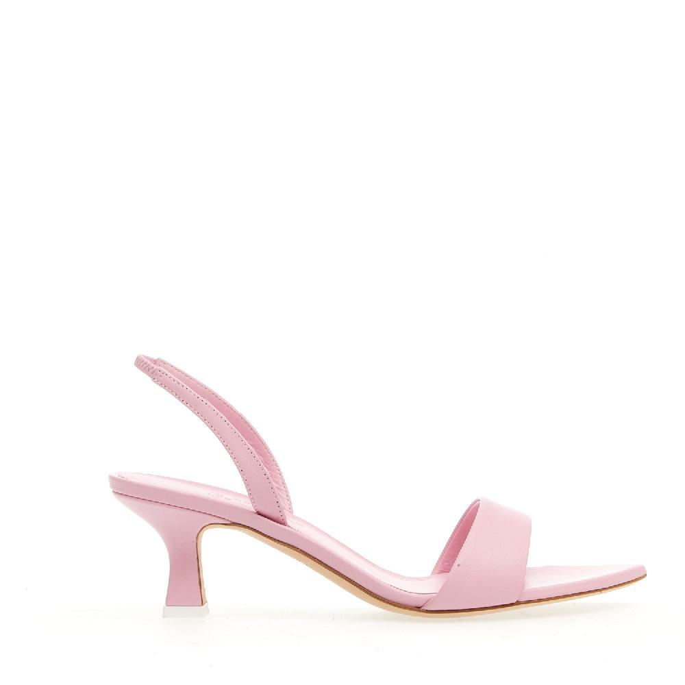 Sorelle Perego sandalo pelle rosa tacco 50 mm Offerta Pasqua