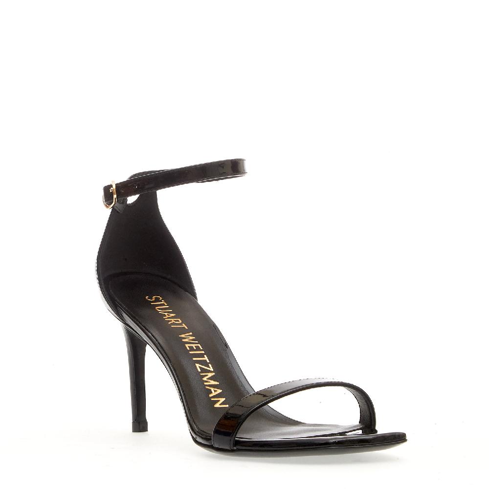 Sorelle Perego sandalo vernice nero tacco 85 mm Smaltimento dello stoccaggio