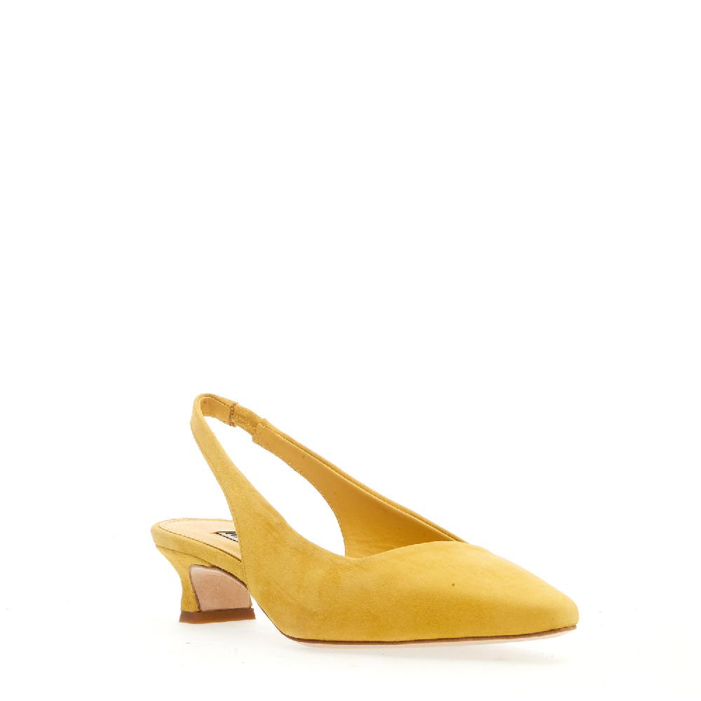 Sorelle Perego slingback camoscio giallo Offerte esclusive