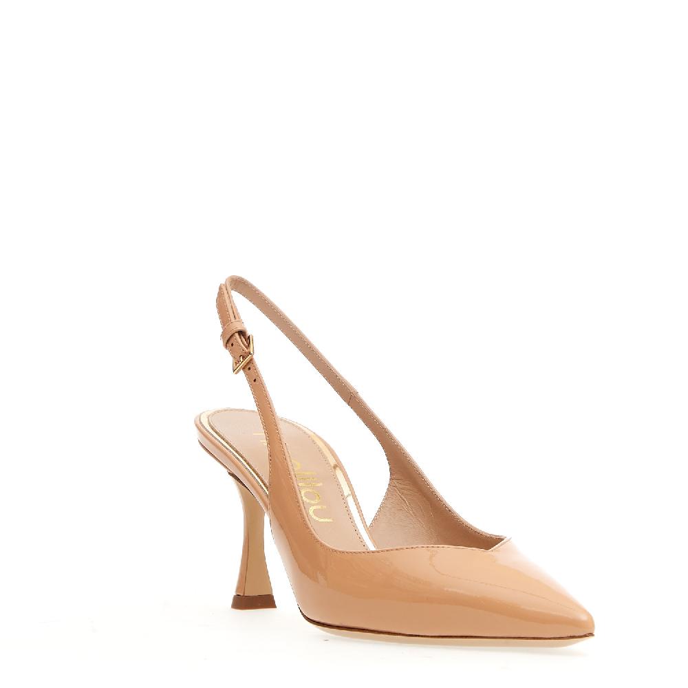 Sorelle Perego slingback vernice nude tacco 75 mm Enormi risparmi