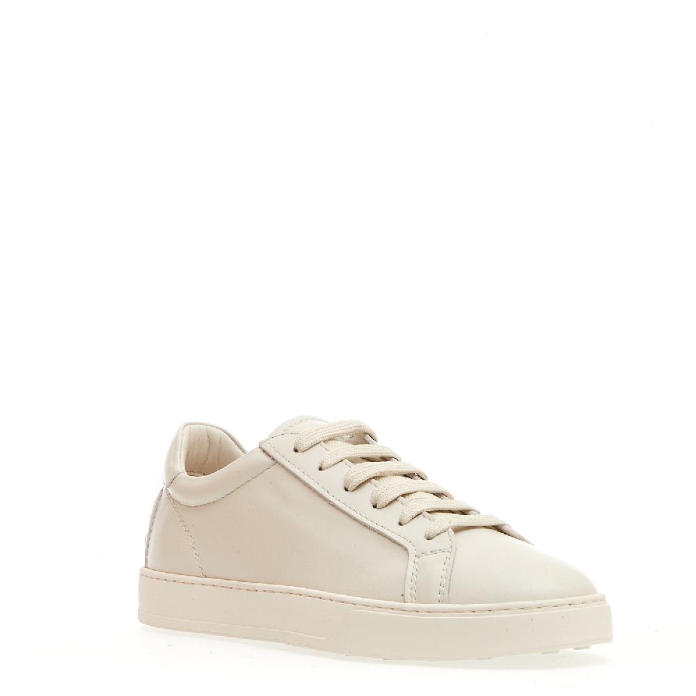 Sorelle Perego sneakers in pelle bianco fondo cassetta Ultimi due giorni