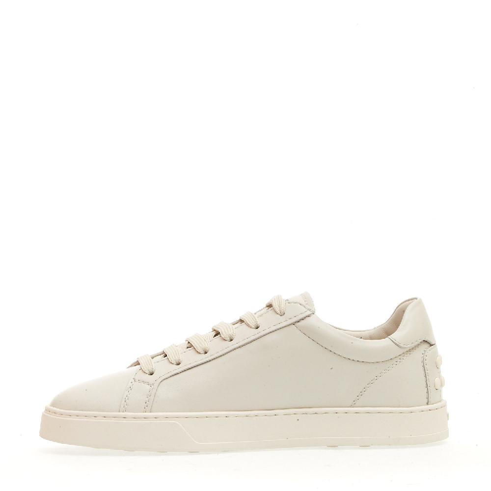 Sorelle Perego sneakers in pelle bianco fondo cassetta Ultimi due giorni