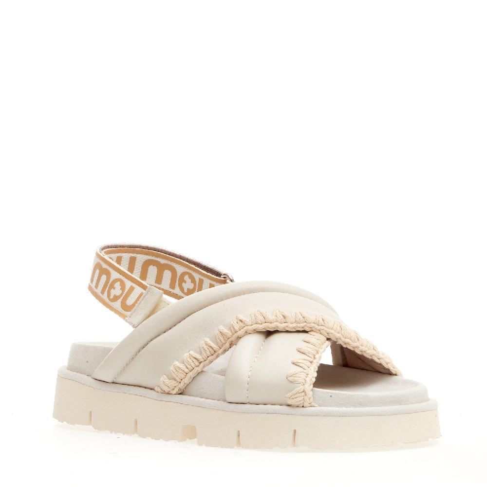 Sorelle Perego zeppa incrocio pelle bianco Offerta speciale della fabbrica