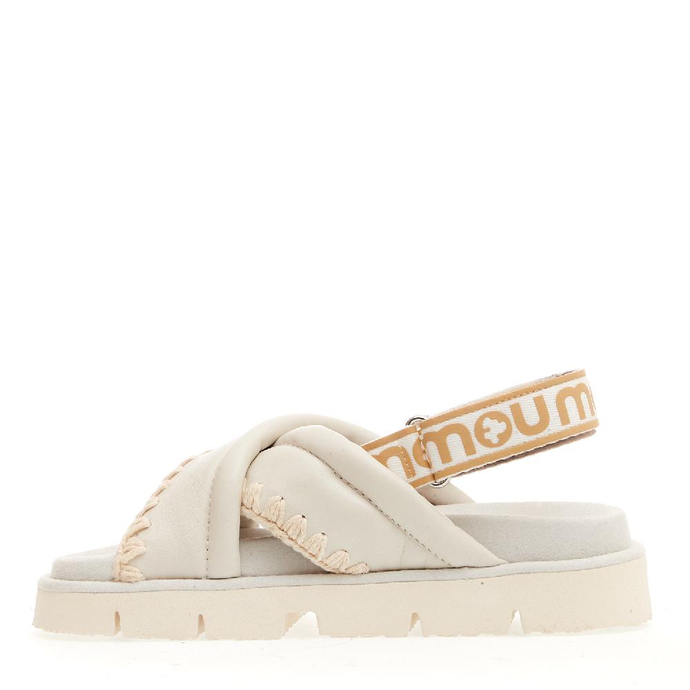 Sorelle Perego zeppa incrocio pelle bianco Offerta speciale della fabbrica