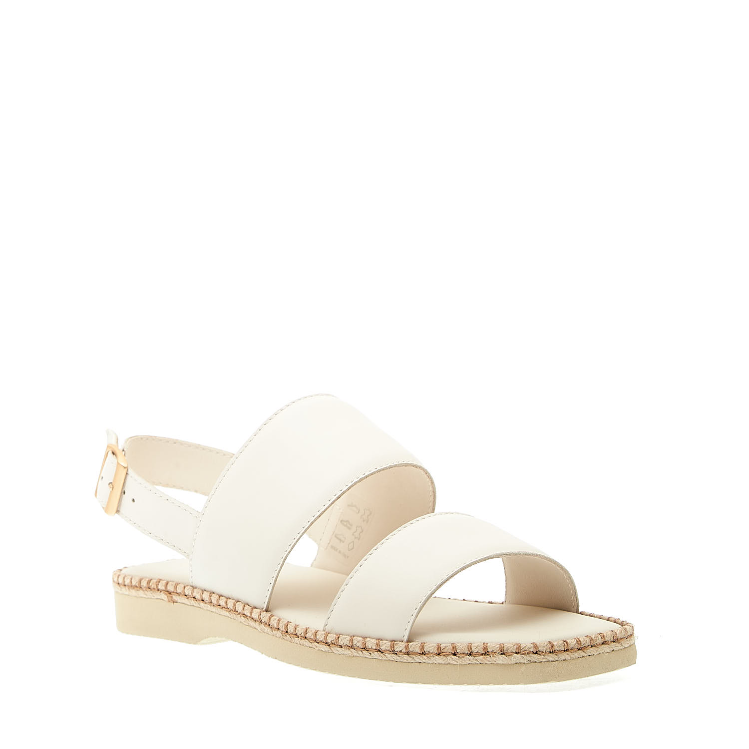 Sorelle Perego sandalo piatto extralight in pelle bianca Officina