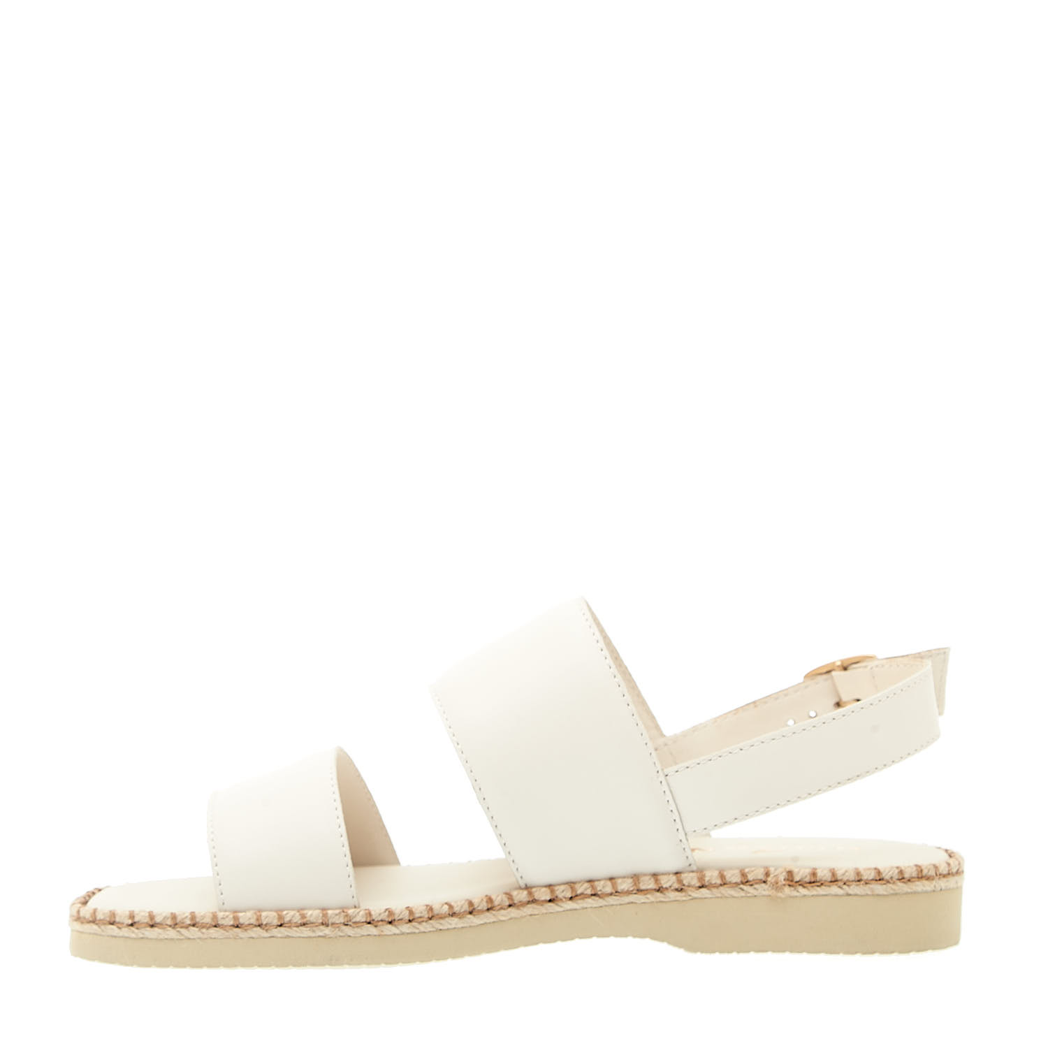 Sorelle Perego sandalo piatto extralight in pelle bianca Officina