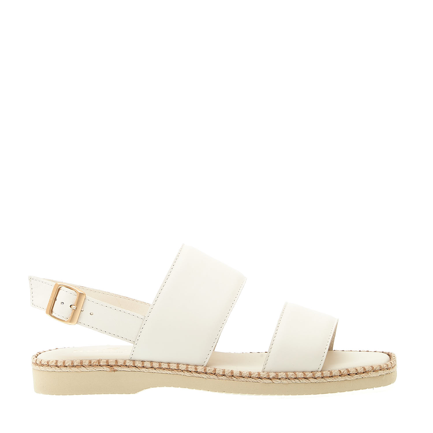 Sorelle Perego sandalo piatto extralight in pelle bianca Officina