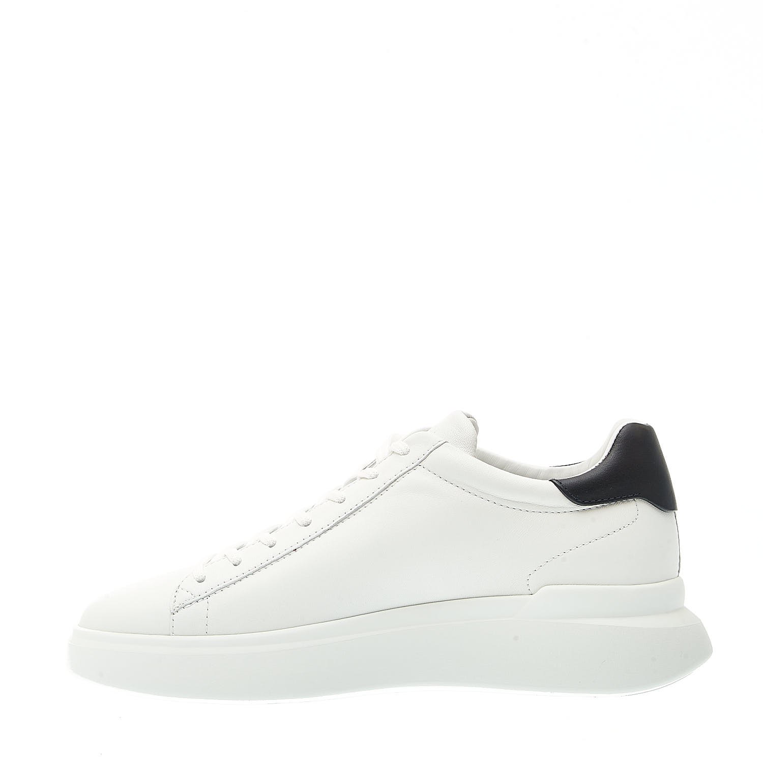 Sorelle Perego sneakers rebel pelle bianco spoiler blu Esporta salva