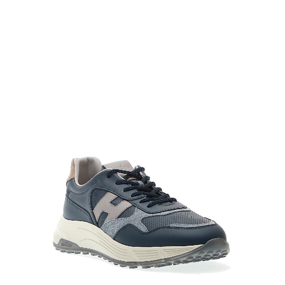 Sorelle Perego sneakers hyperlight pelle blu e camoscio Duty-free