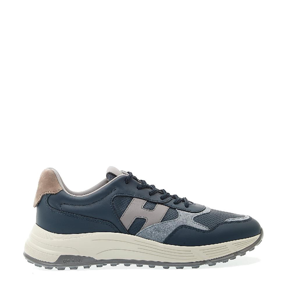 Sorelle Perego sneakers hyperlight pelle blu e camoscio Duty-free
