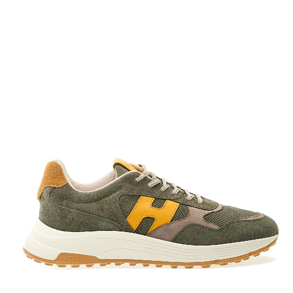 Sorelle Perego sneakers hyperlight camoscio verde H gialle 50% di sconto per tempo limitato