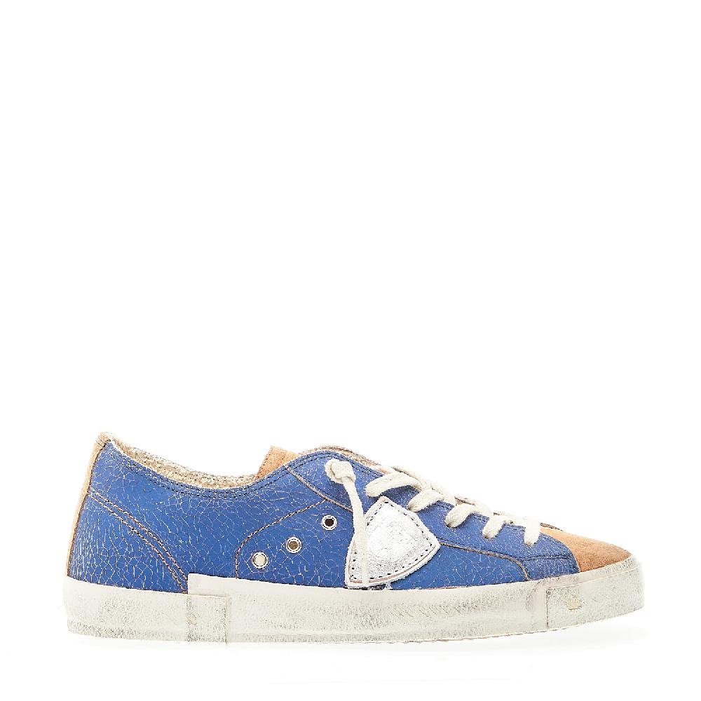 Sorelle Perego Paris sfoderata craclè bluette Prezzo Ridotto