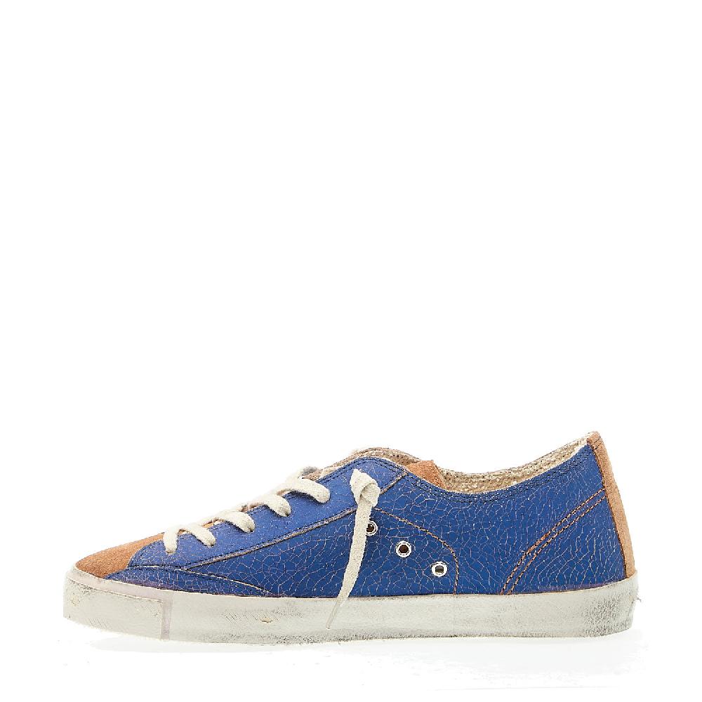 Sorelle Perego Paris sfoderata craclè bluette Prezzo Ridotto