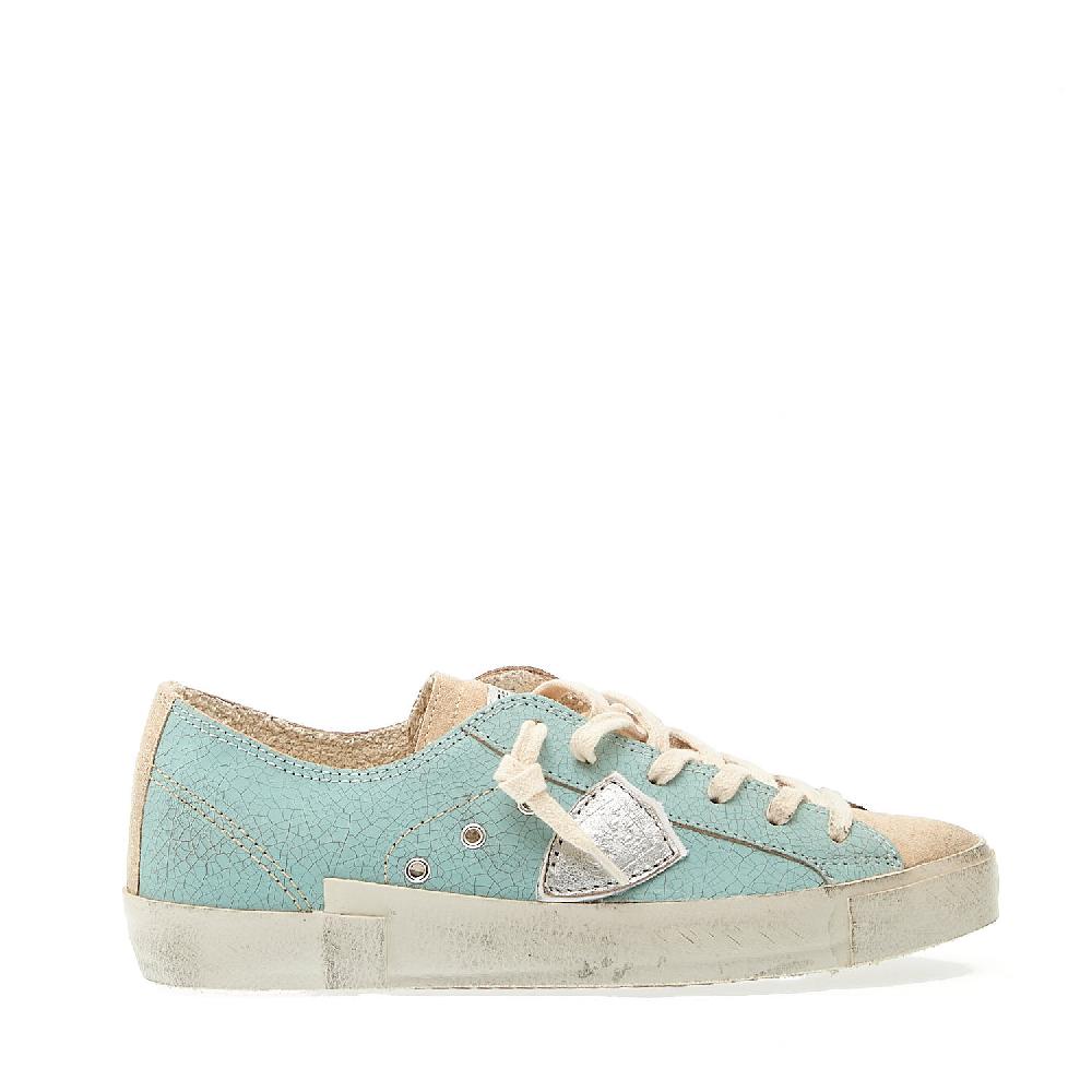 Sorelle Perego Paris sfoderata craclè azzurra Sottocosto
