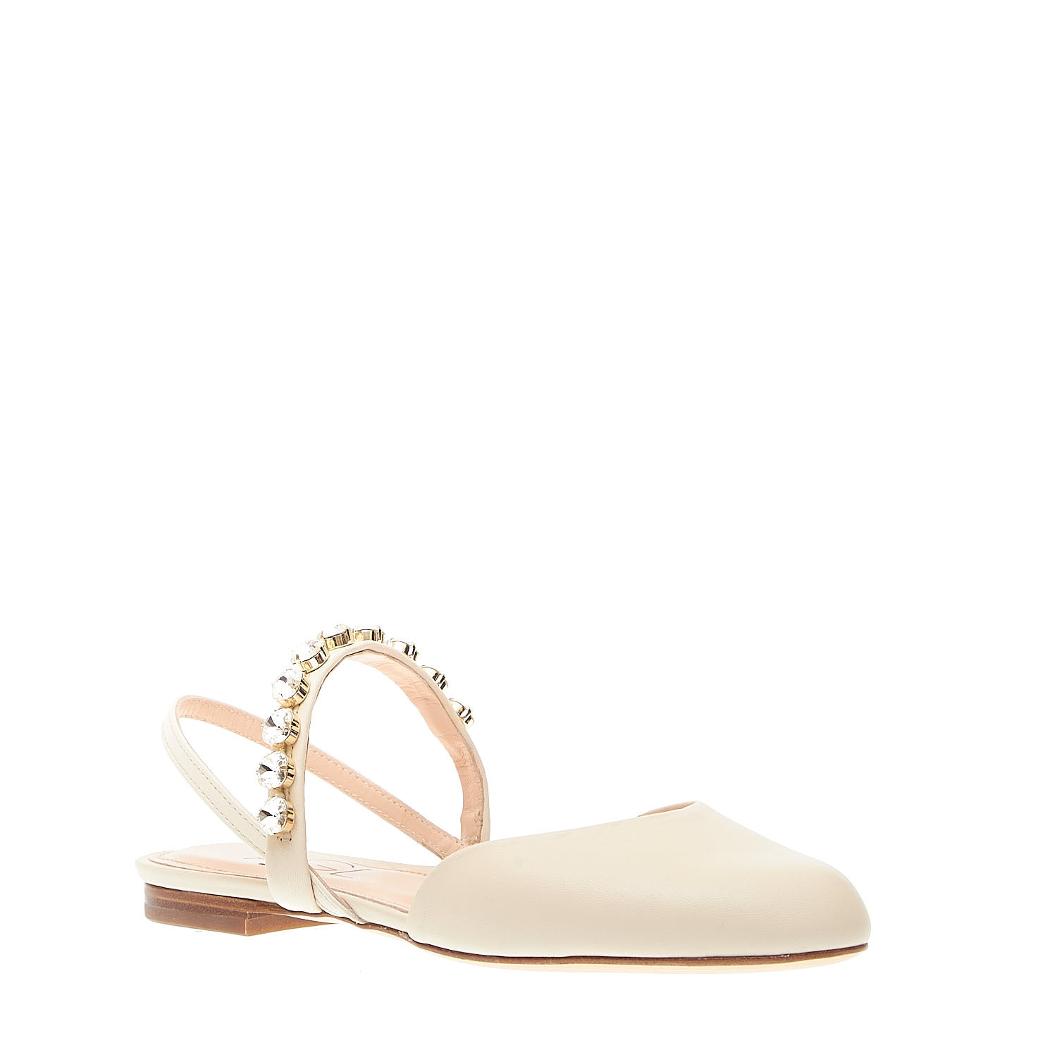 Sorelle Perego slingback panna con strass Offerta