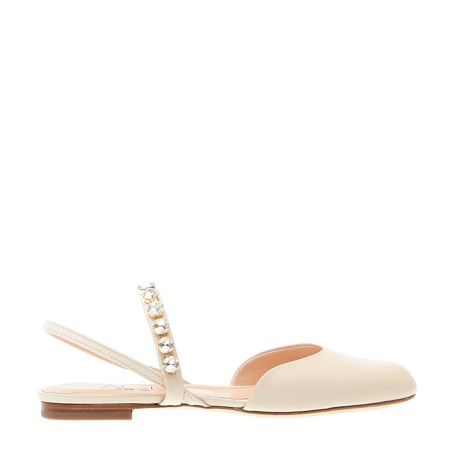 Sorelle Perego slingback panna con strass Offerta