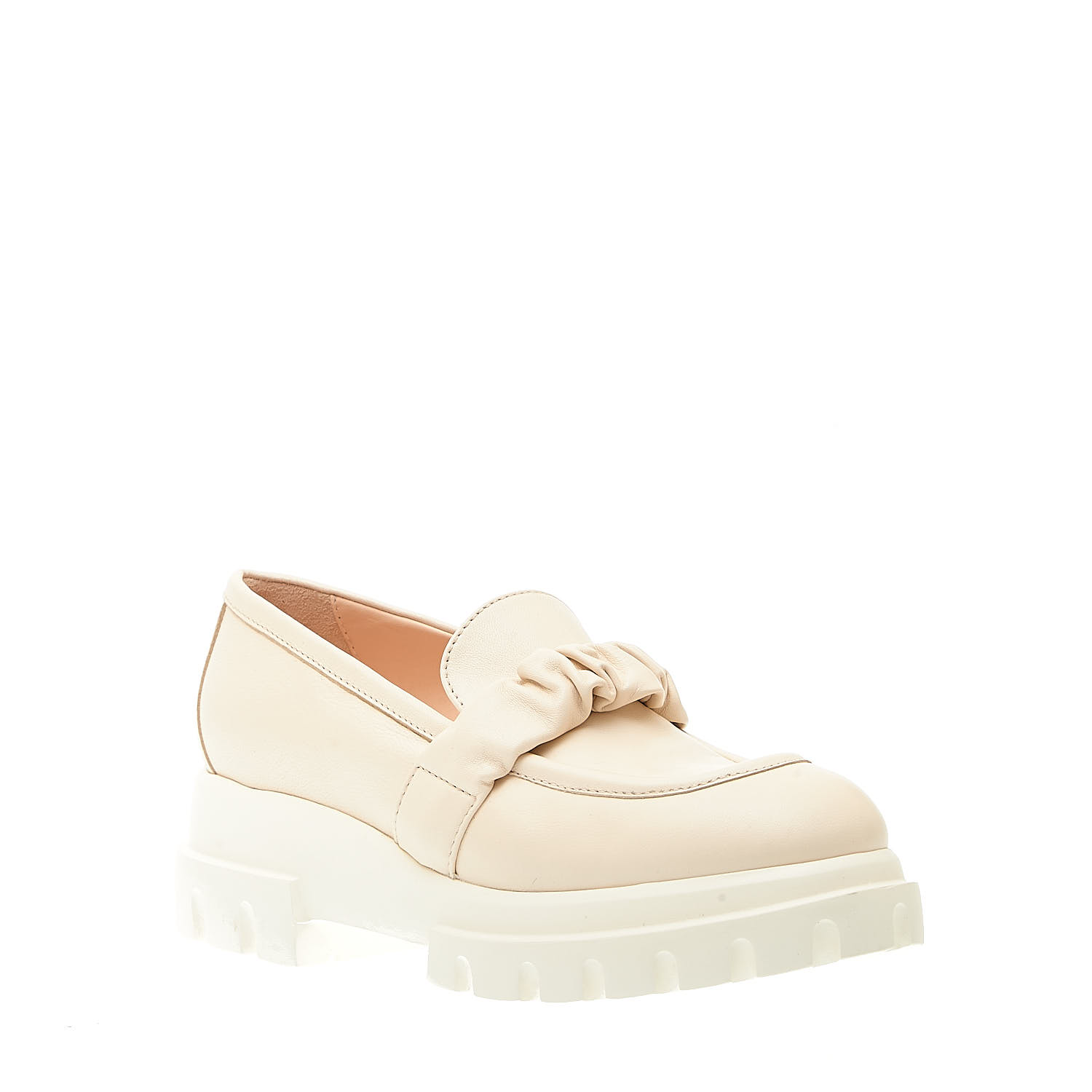 Sorelle Perego mocassino panna fondo gomma Hotsell