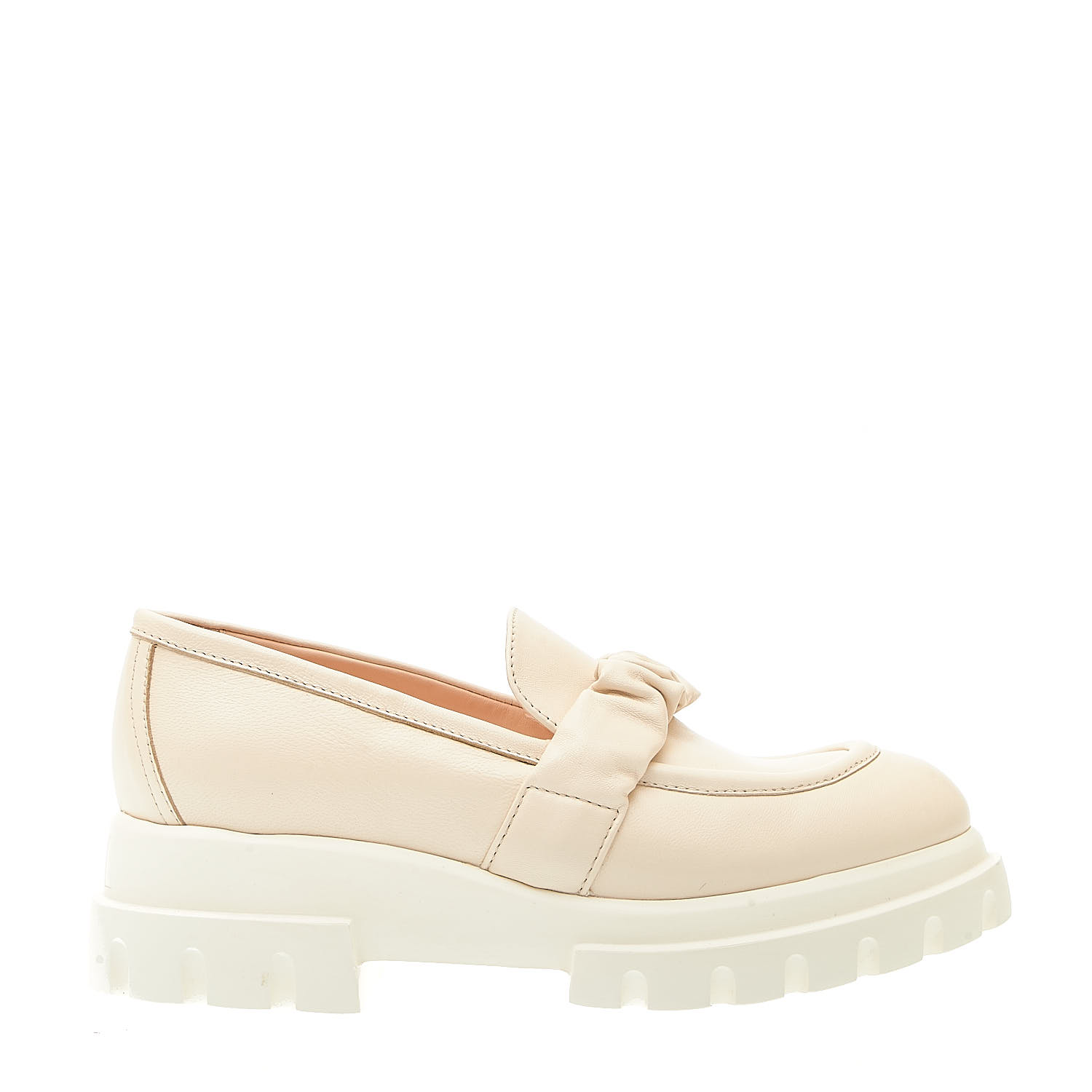Sorelle Perego mocassino panna fondo gomma Hotsell