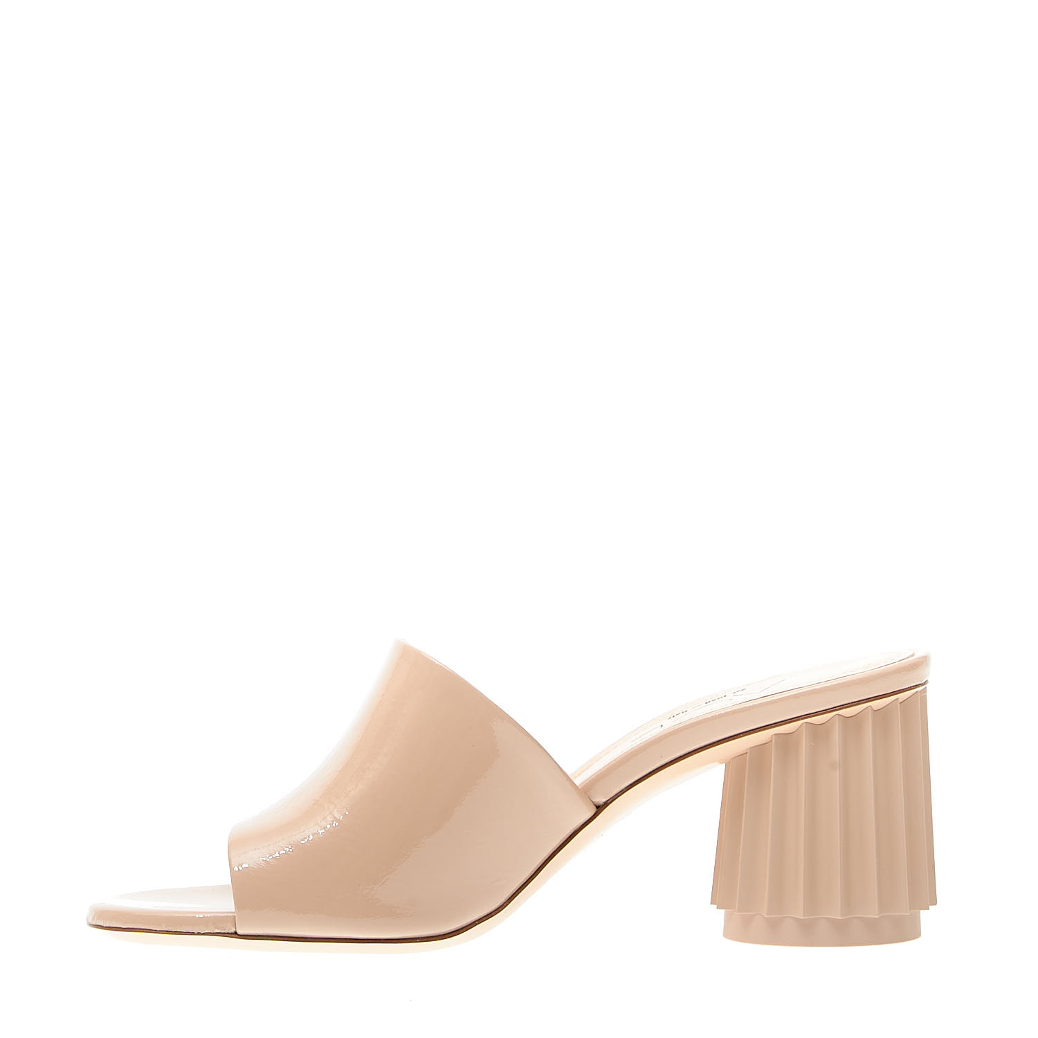 Sorelle Perego ciabatta vernice beige tacco 70mm rigato I Più Venduti