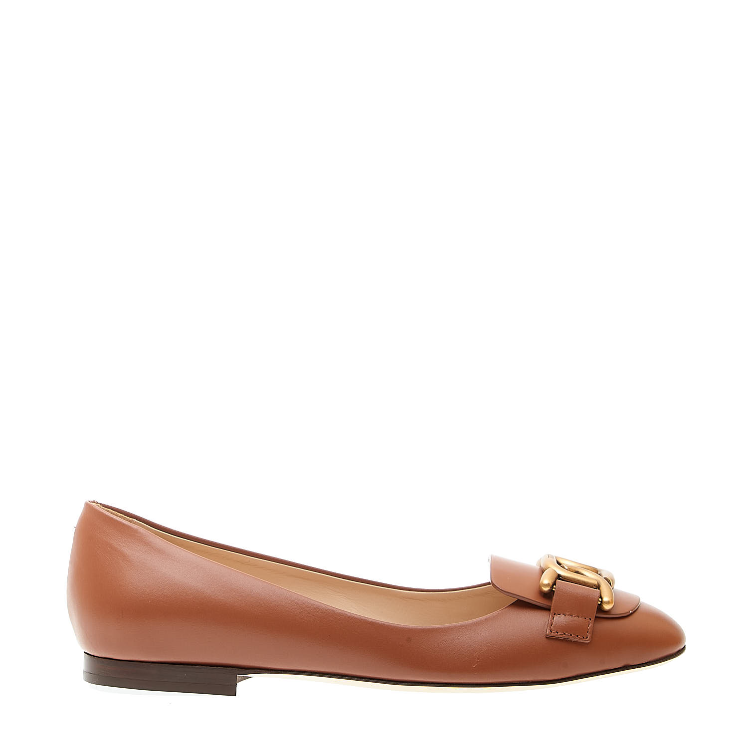 Sorelle Perego ballerina con fibbia oro pelle cuoio Moda