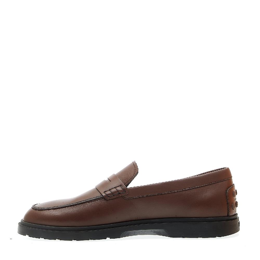 Sorelle Perego mocassino in pelle marrone fondo in gomma marrone Prezzo di fabbrica