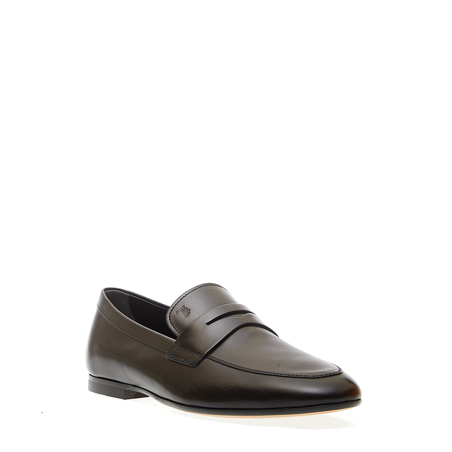Sorelle Perego mocassino fondo cuoio in pelle nero Offerta speciale