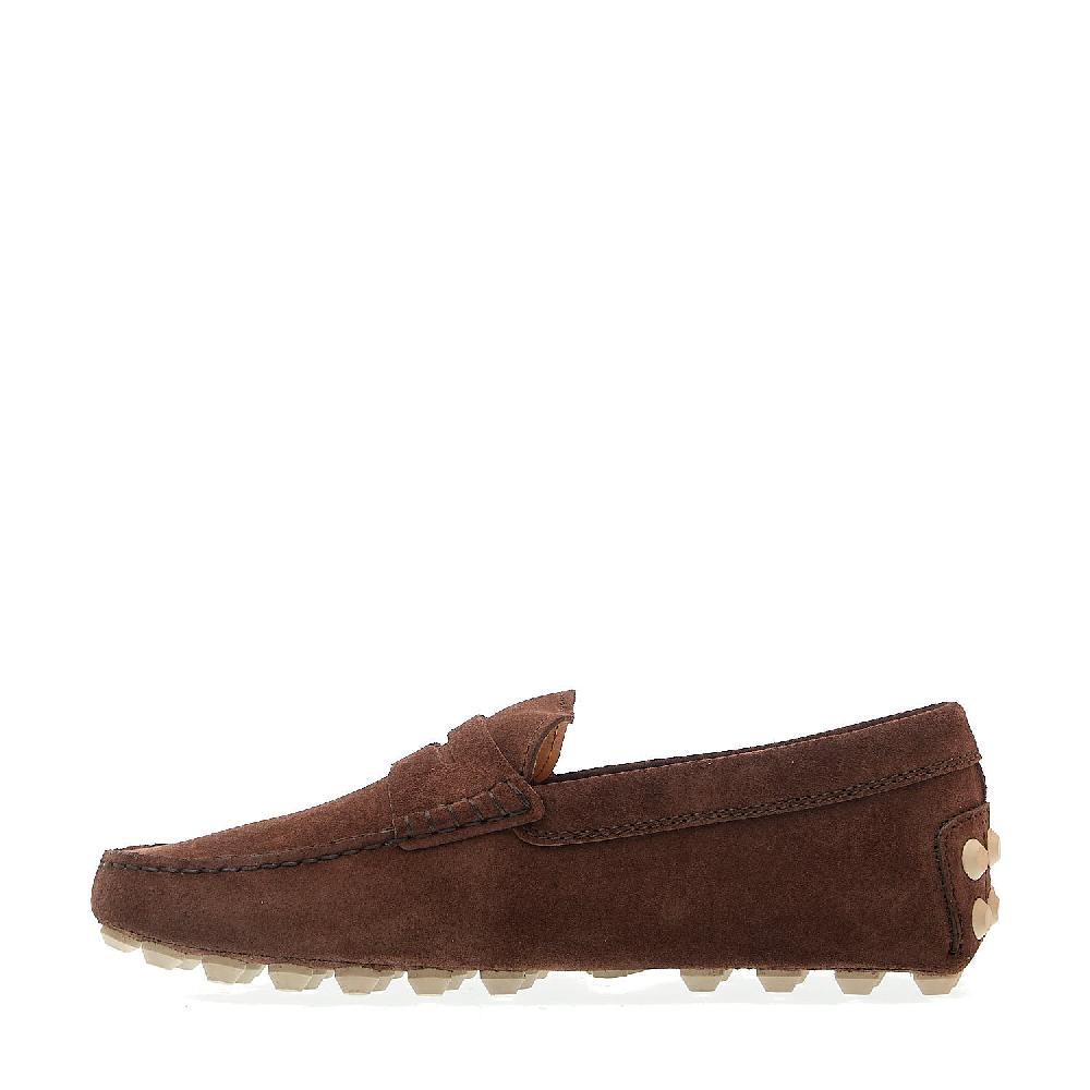Sorelle Perego mocassino bubble in camoscio marrone Grande vendita