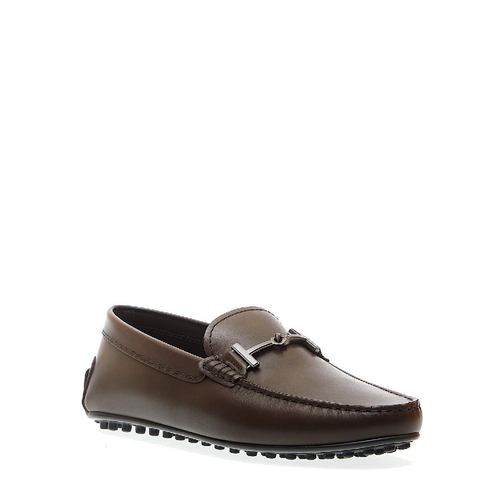 Sorelle Perego city gommino in pelle marrone fibbia Fornitura limitata