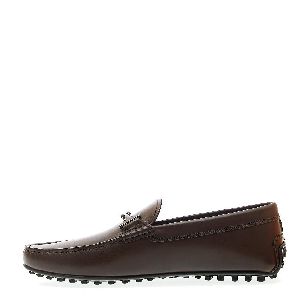 Sorelle Perego city gommino in pelle marrone fibbia Fornitura limitata