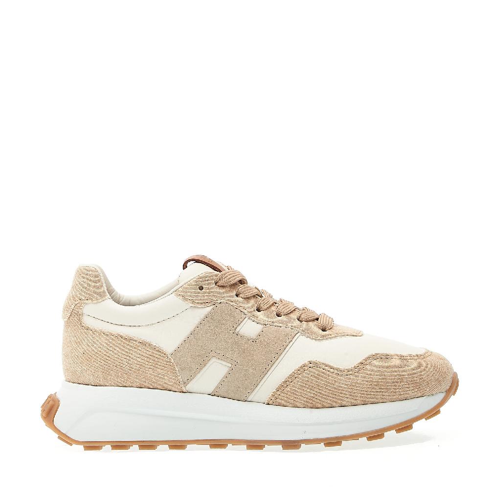 Sorelle Perego running H641 tessuto beige e pelle Black Friday