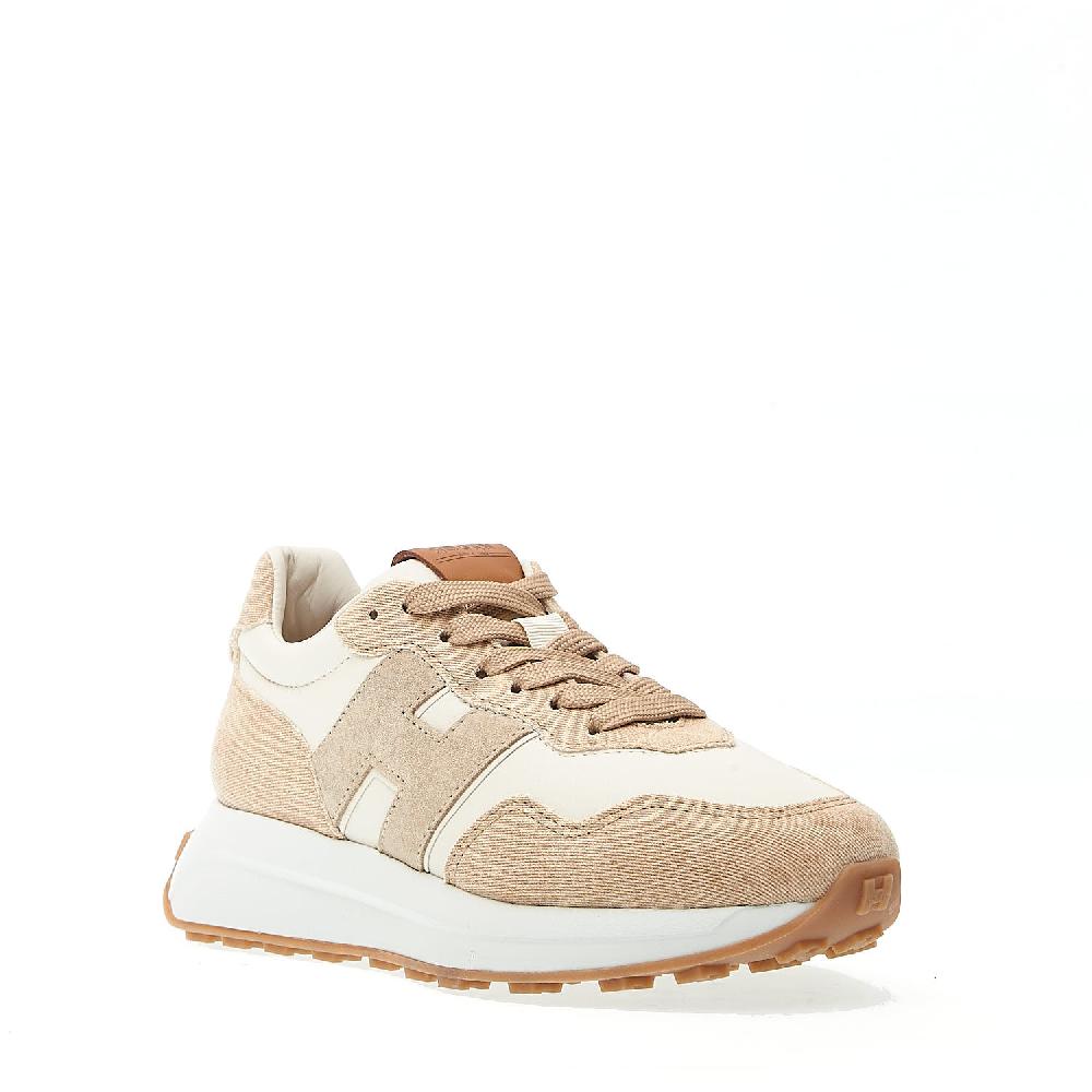 Sorelle Perego running H641 tessuto beige e pelle Black Friday