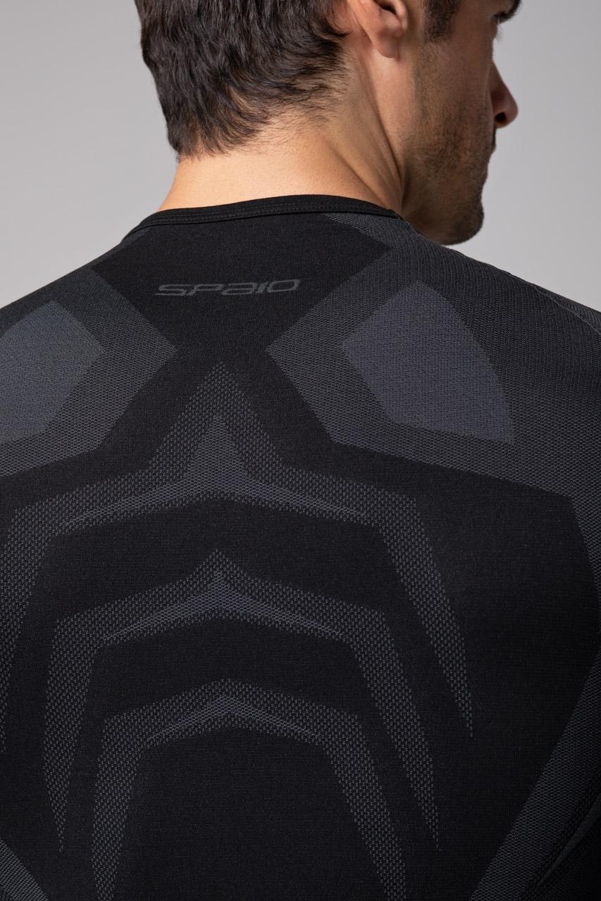 Spaio SPAIO MAGLIA M/L TERMOATTIVA "CONFIDENCE" NERO/GRIGIO Saldi Di Fabbrica