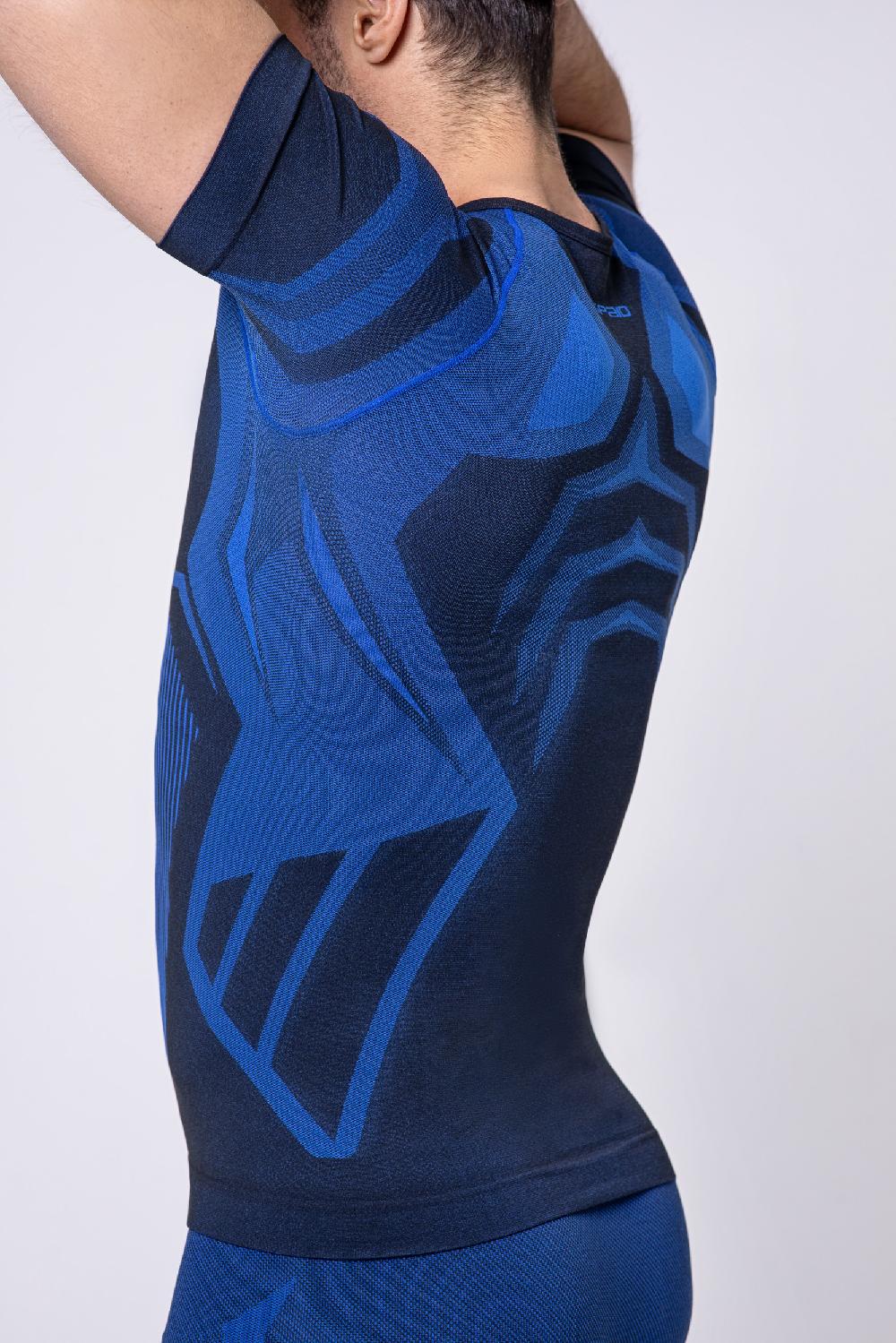 Spaio SPAIO MAGLIA M/C "CONFIDENCE" NERO/ROYAL BLUE In Saldo
