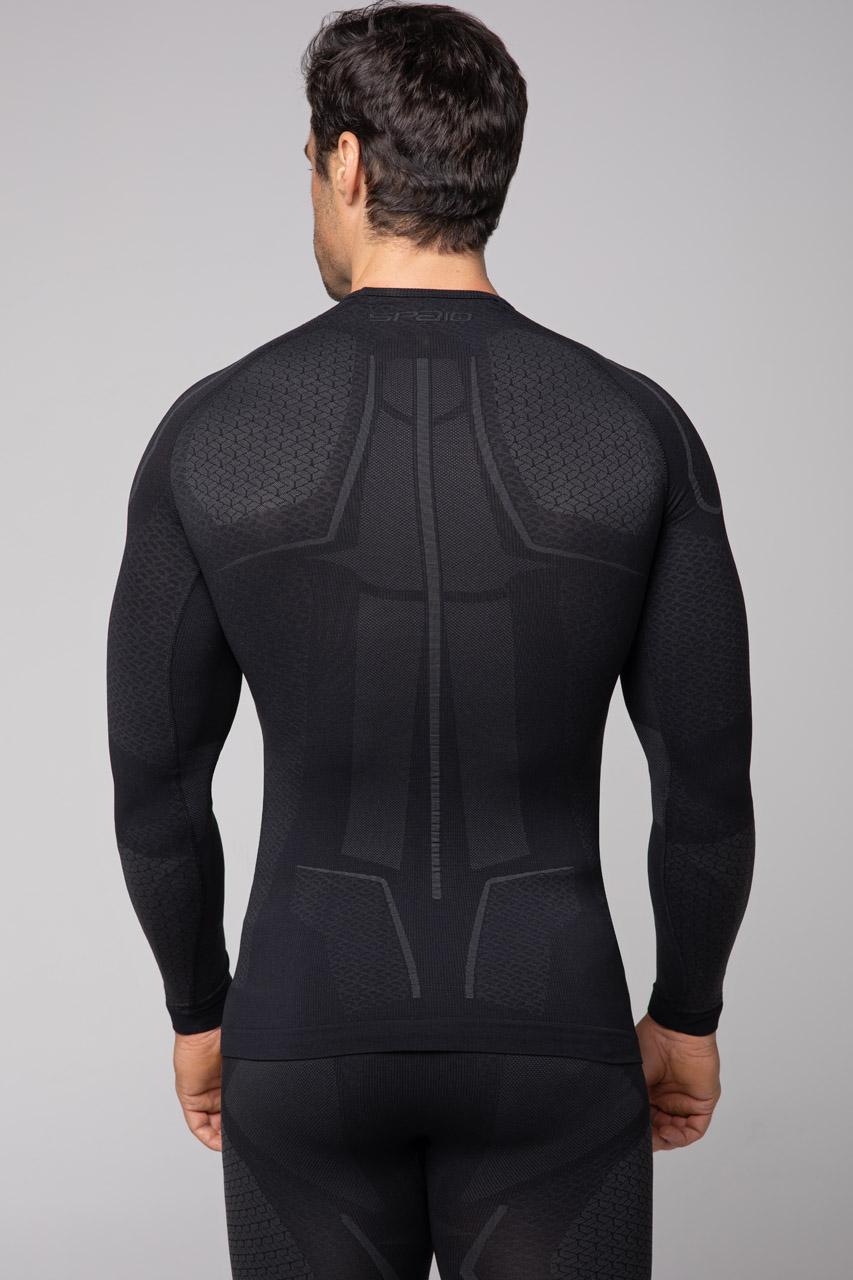 Spaio SPAIO MAGLIETTA TERMOATTIVA "ADRENALINE" UOMO NERO/GRIGIO Prezzo Ridotto