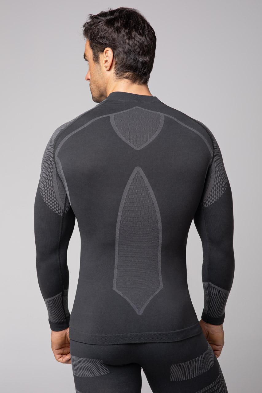 Spaio SPAIO MAGLIETTA TERMOATTIVA CON MANICHE LUNGHE "THERMO-EVO" UOMO GRIGIO/GRIGIO CHIARO Sconto