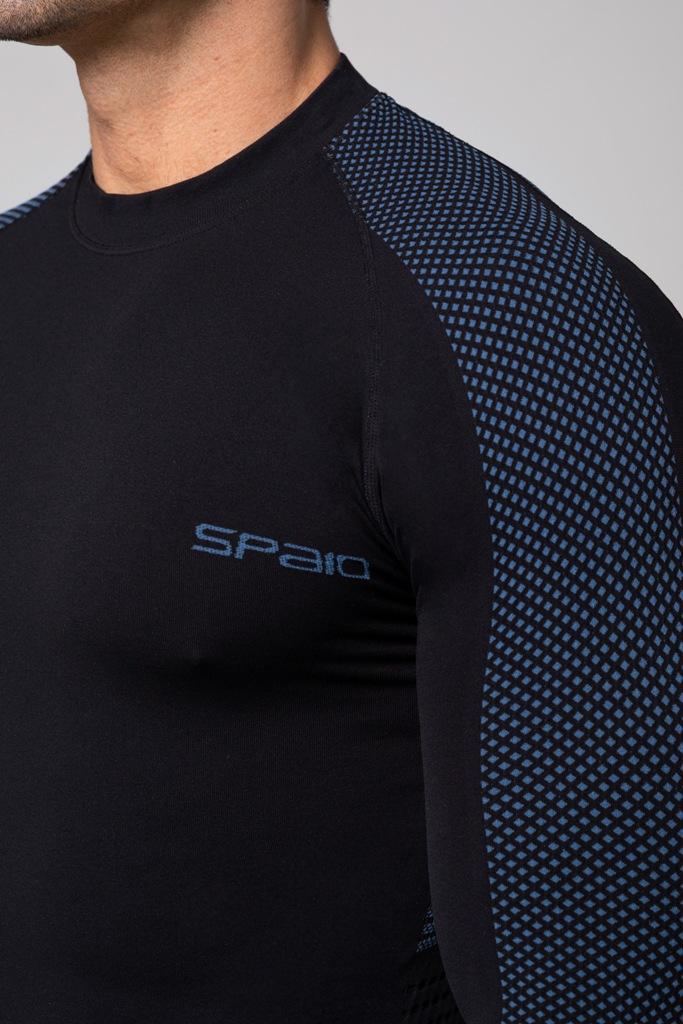 Spaio SPAIO MAGLIA M/L TERMOATTIVA "FIERCE" NERO/BLU Offerta
