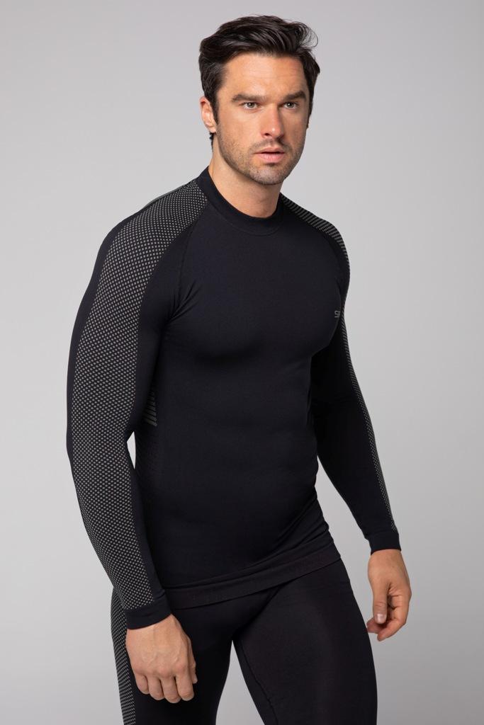 Spaio SPAIO MAGLIA M/L TERMOATTIVA "FIERCE" NERO/GRIGIO Economico