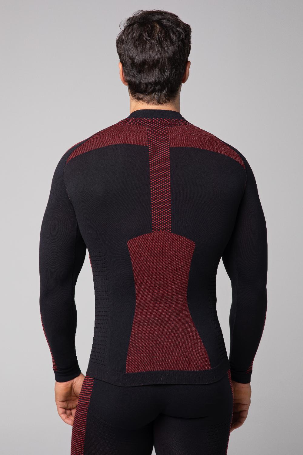 Spaio SPAIO MAGLIA M/L TERMOATTIVA "FIERCE" NERO/ROSSO Online