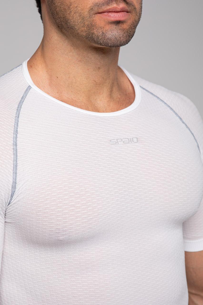 Spaio SPAIO CAMICIA TERMOATTIVA CON MANICHE CORTE BREATH BIANCO Vendita Calda