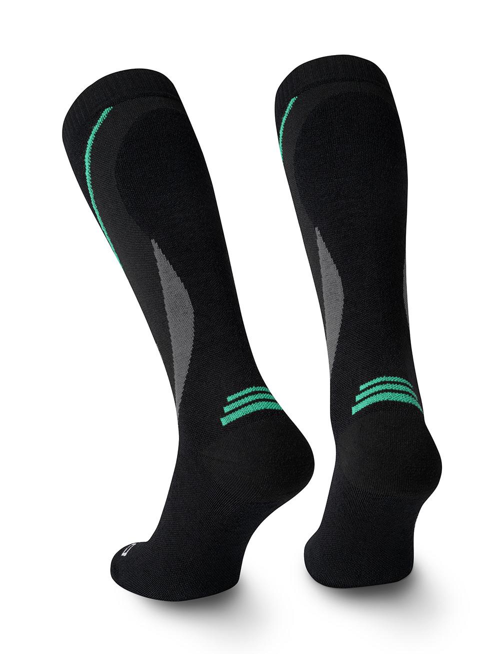 Spaio SPAIO calze da sci compressive SKI SOCKS 01 BLACK/GREY/GREEN Qualità