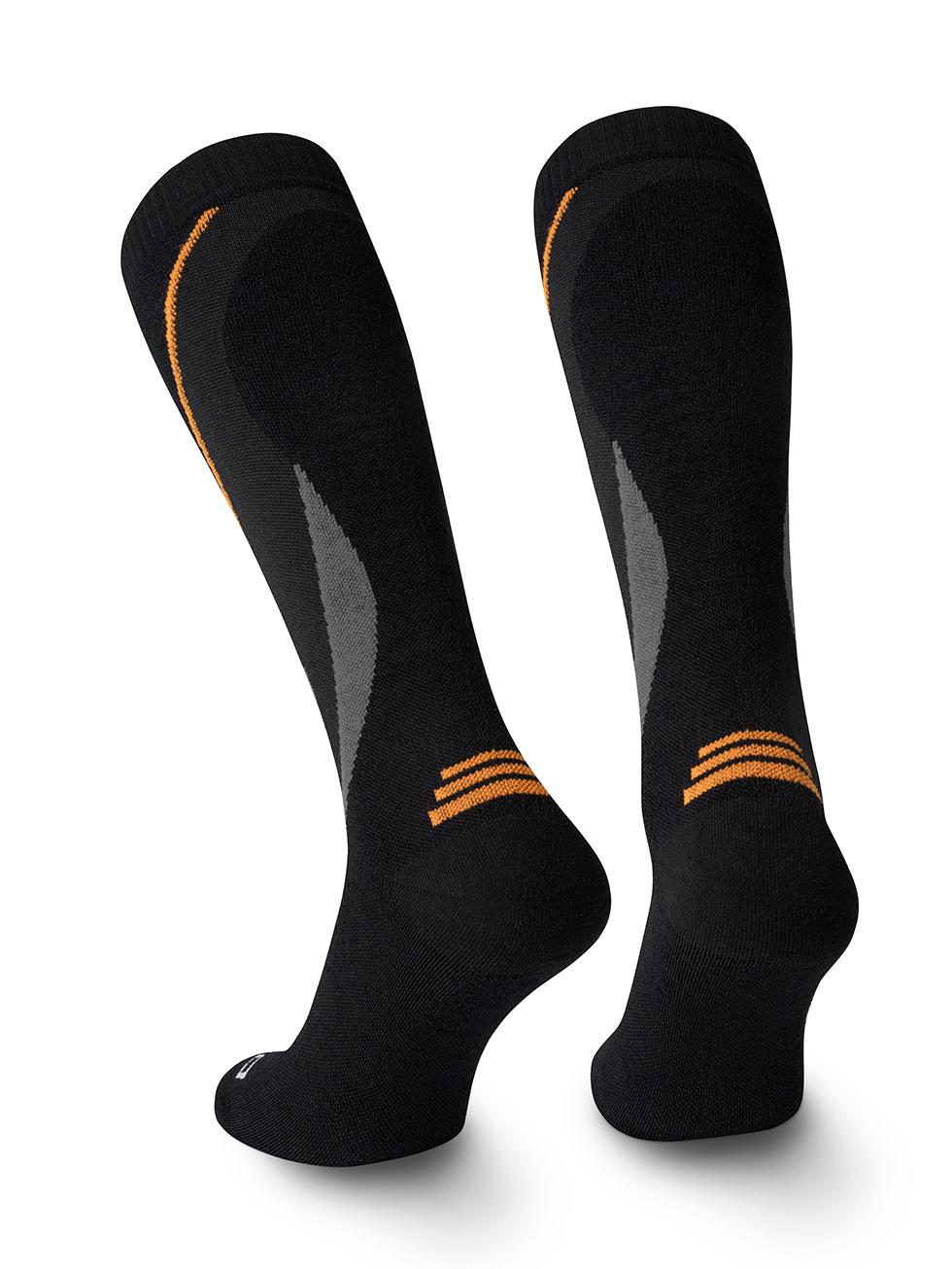 Spaio SPAIO calze da sci compressive THERMO-EVO BLACK/GREY/ORANGE Offerta speciale