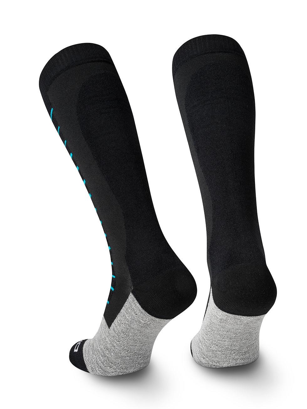 Spaio SPAIO calze da sci compressive FIERCE BLACK/WHITE/BLUE Spedizione Gratuita