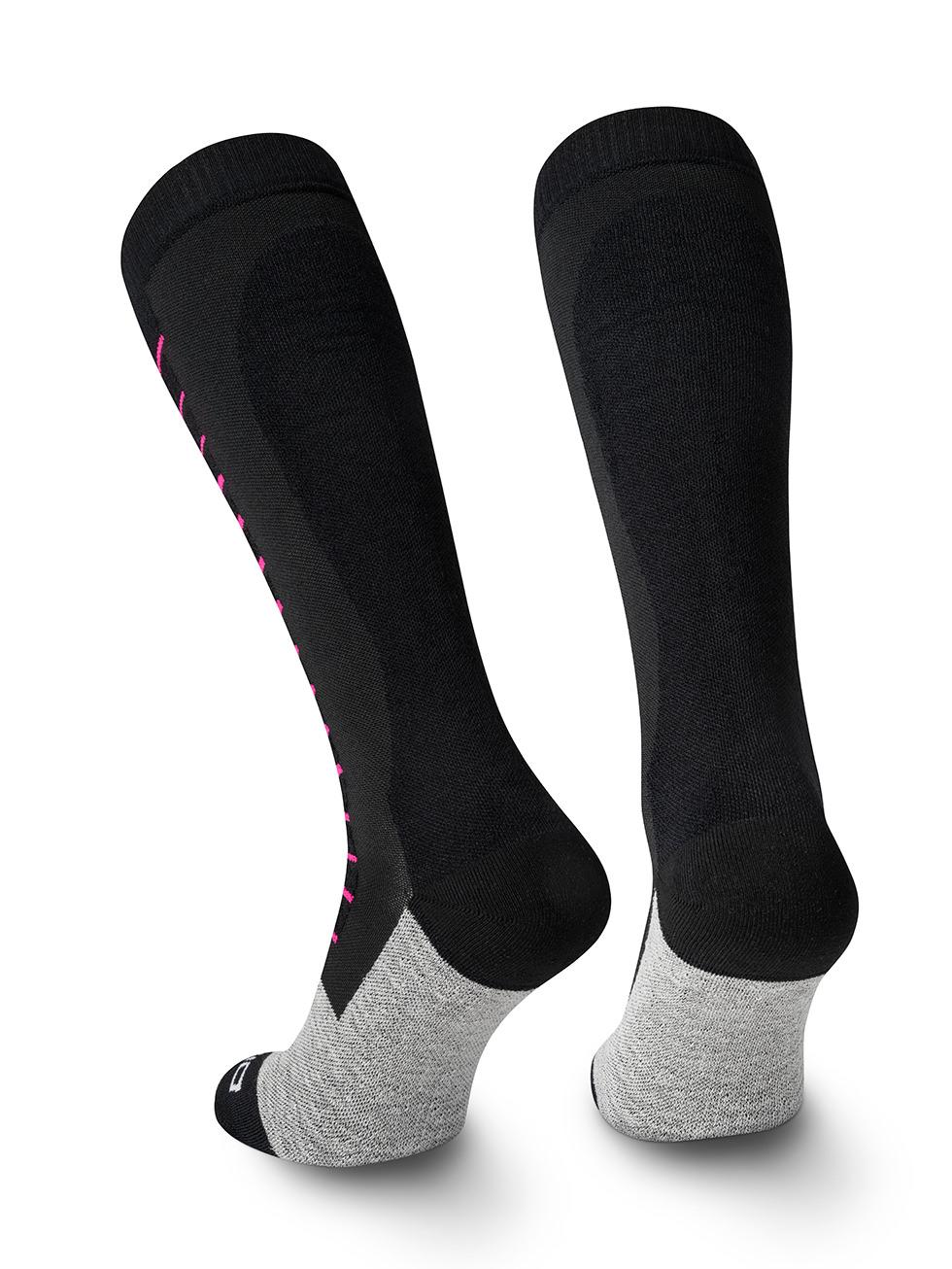 Spaio SPAIO calze da sci compressive FIERCE BLACK/WHITE/FUXIA Pezzi Unici