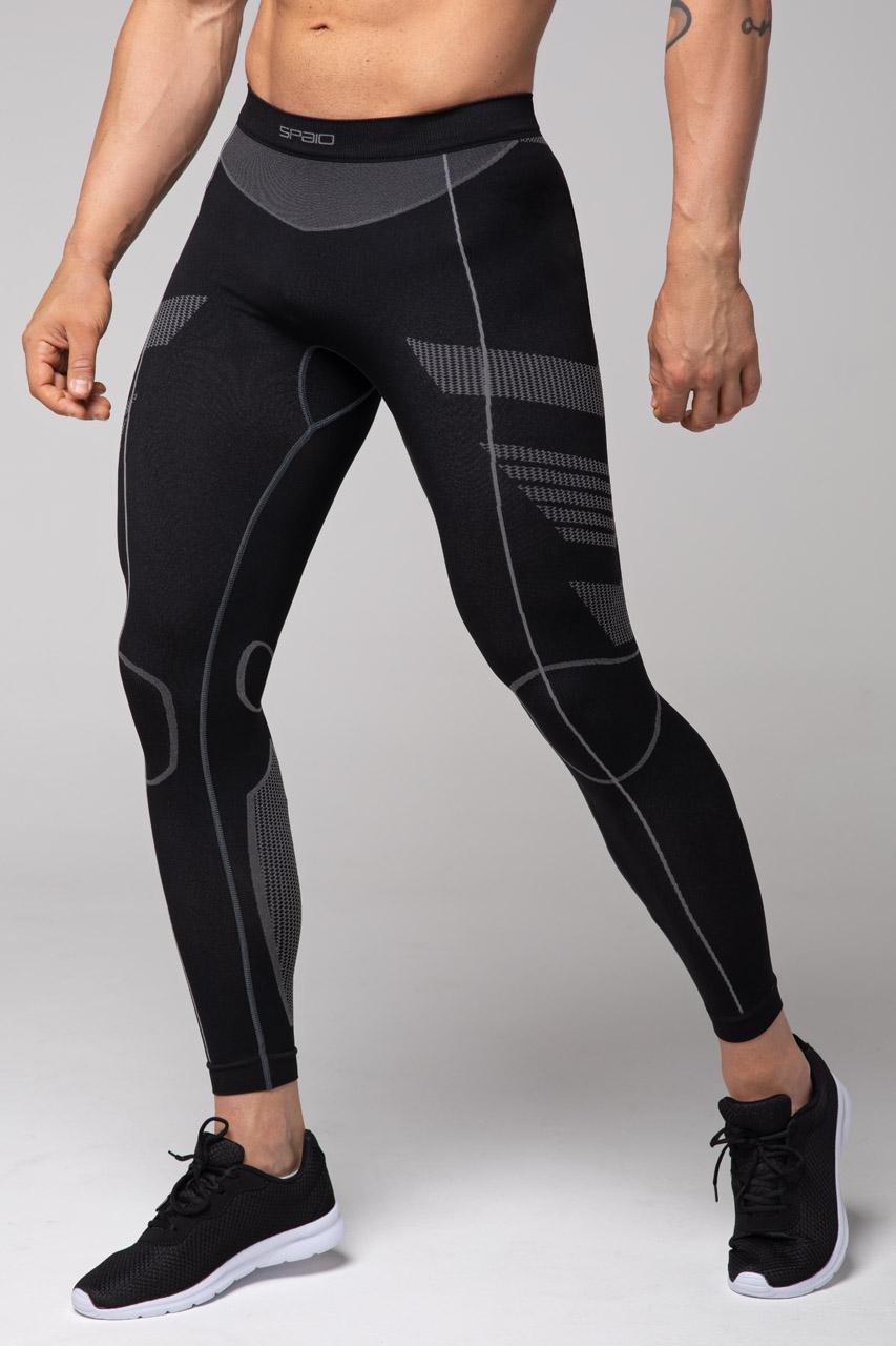 Spaio SPAIO LEGGINS TERMOATTIVI "THERMO-EVO" UOMO NERO/GRIGIO Pezzi Unici
