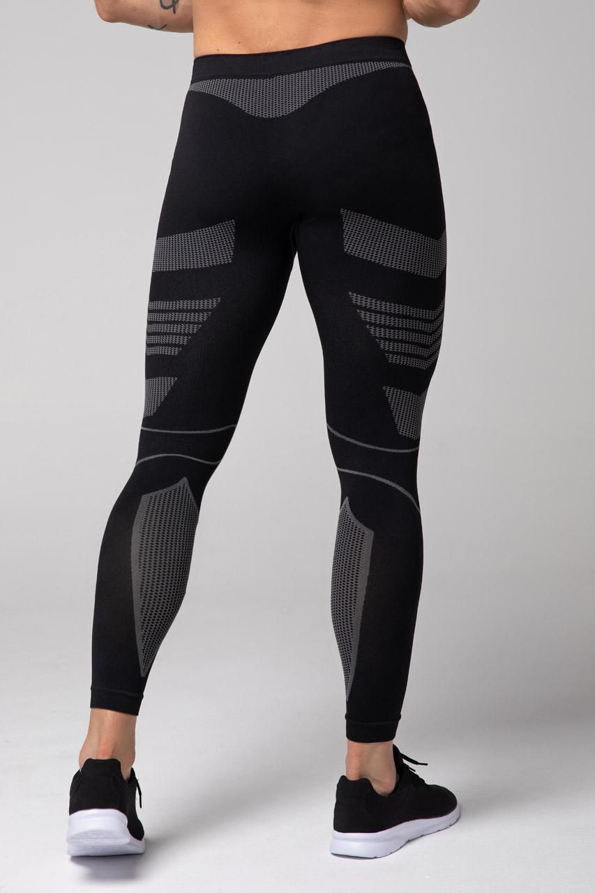Spaio SPAIO LEGGINS TERMOATTIVI "THERMO-EVO" UOMO NERO/GRIGIO Pezzi Unici