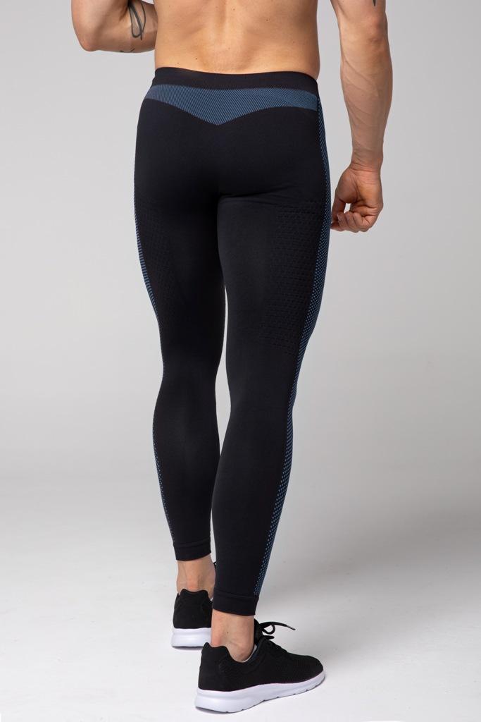 Spaio SPAIO LEGGINGS TERMOATTIVI "FIERCE" NERO/BLU Negozi Online