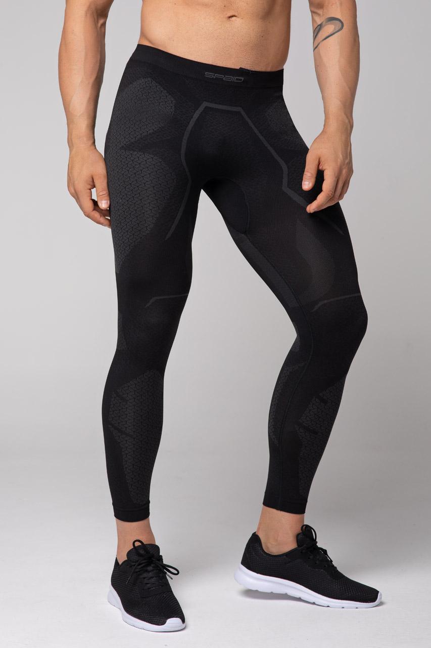 Spaio SPAIO LEGGINS TERMOATTIVI "ADRENALINE" UOMO NERO/GRIGIO Convenienza