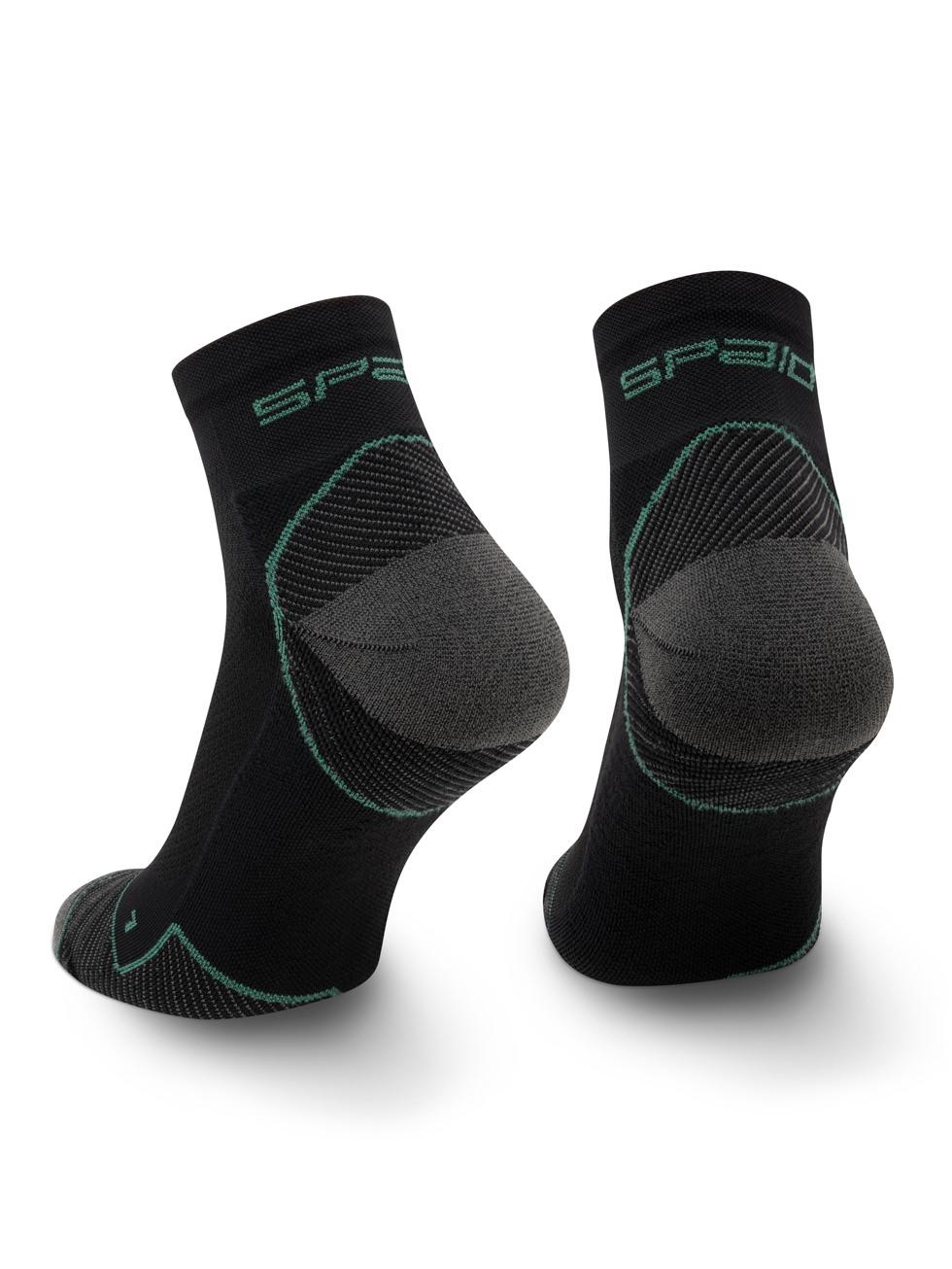 Spaio SPAIO CALZINI DA CORSA RUNNING 03 BLACK/GREEN Nuova