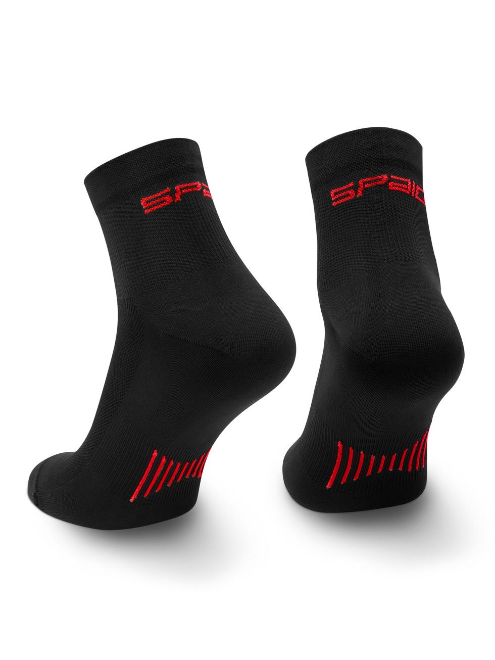Spaio SPAIO CALZINI DA CORSA RUNNING 01 BLACK/ RED Offerta esclusiva
