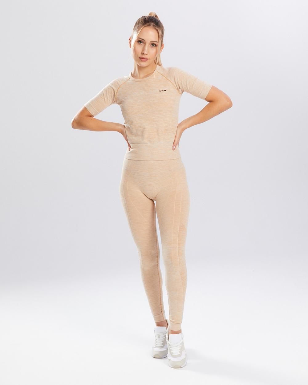 Spaio SPAIO RASHGUARD MELANGE MANICHE CORTE ICED COFFEE In Linea